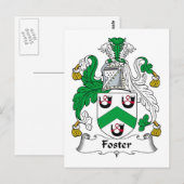 Foster Familienwappen Postkarte (Vorne/Hinten)