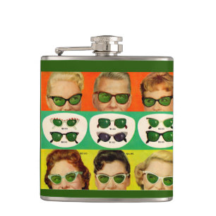 Foster Grant in den 50er Jahren Flachmann