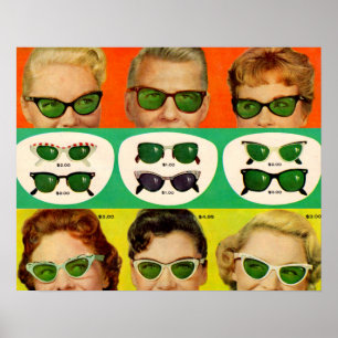 Foster Grant in den 50er Jahren Poster