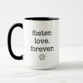Foster Love Forever Animal Rescue Adoption Gift Tasse (Links)
