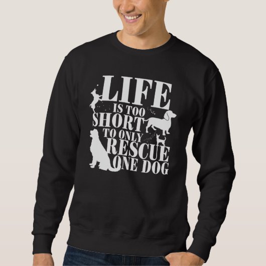 Foster Mama Dog Rescue Mama Alle Hunde Welpen 2 Sweatshirt (Vorderseite)