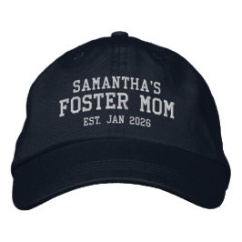 Foster Mom Personalized Embroidered Hat Bestickte Baseballkappe