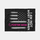 Foster Parent Mom Most Women Foster Care Fleecedecke (Vorderseite (Horizontal))