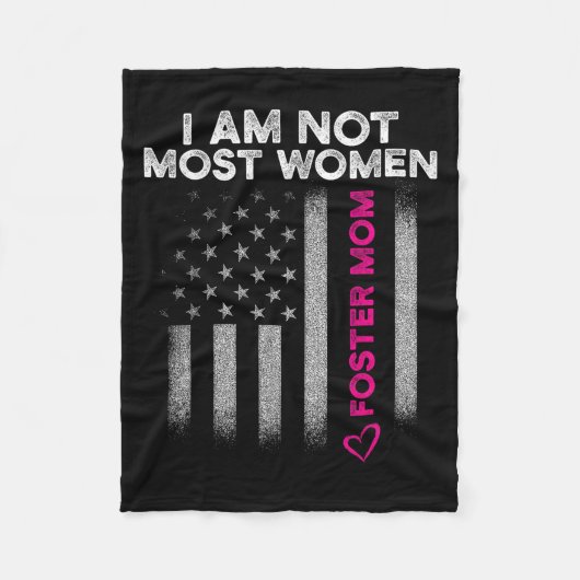 Foster Parent Mom Most Women Foster Care  Fleecedecke (Vorderseite)