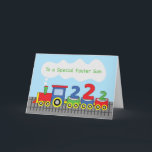 Foster Son 2. Birthday Farbenfrohe Bahn auf Schien Karte<br><div class="desc">Feiern Sie den 2. Geburtstag eines Pflegeköpfers mit dieser niedlichen,  lustigen und farbenfrohen Karte. Das wird definitiv seinen Tag aufheitern und machen es spezieller als es bereits ist.</div>
