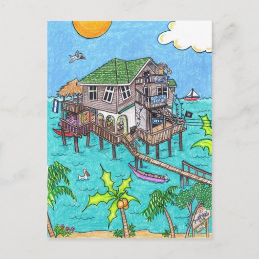 Foster's Bar and Grill Postcard Postkarte (Vorderseite)