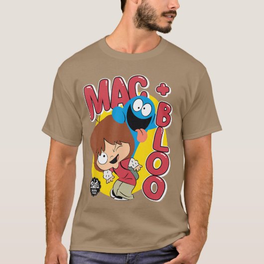 Fosters Home for Imaginary Friends Mac and Bloo Fu T-Shirt (Vorderseite)