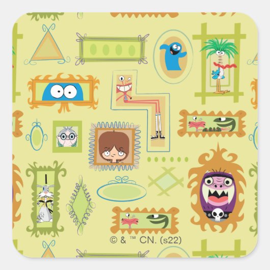 Foster's Home for Imaginary Friends | Photo Wall Quadratischer Aufkleber (Vorderseite)