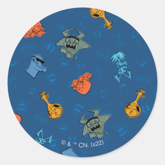 Foster's Zuhause für Imaginäre Freunde | Fun Muste Runder Aufkleber (Vorderseite)