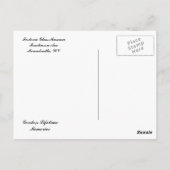 Fostoria Glasmuseum Postkarte (Rückseite)