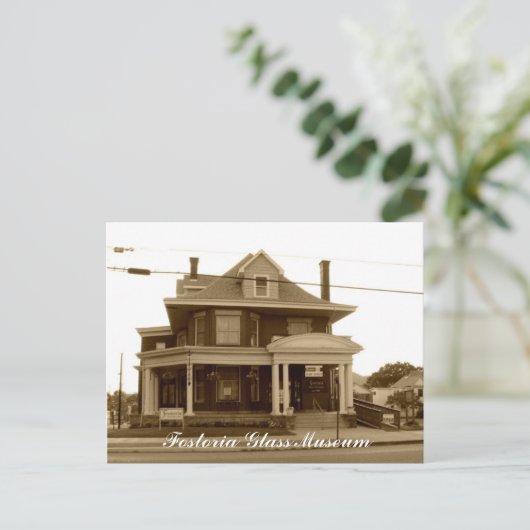 Fostoria Glass Museum Postkarte (Stehend Vorderseite)