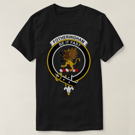 Fotheringham Crest Tartan Clan Scottish Clan T-Shirt (Design vorne)