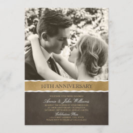 Foto 10. Hochzeitstag Ihr Foto hier Einladung