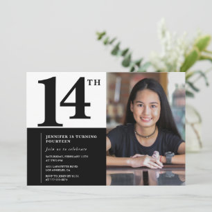 Foto 14. Geburtstagseinladungen Eleganter Chic Einladung