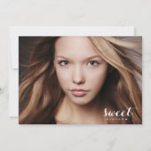 Foto 16 . Geburtstag| Einladung zur Geburtstagspar (Rückseite)