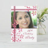 Foto 16. Geburtstagsparty Einladungen (Stehend Vorderseite)