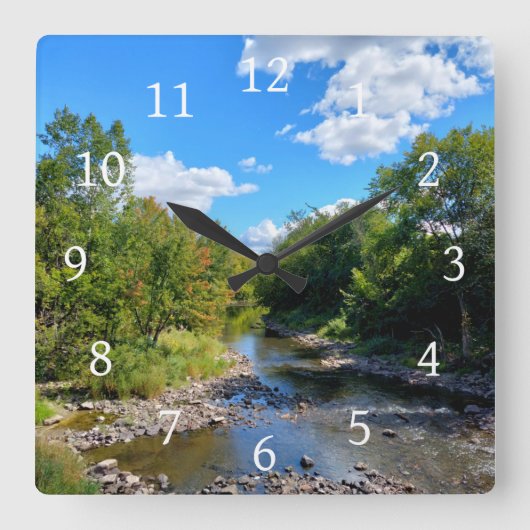 Foto 176 quadratische wanduhr (Vorderseite)