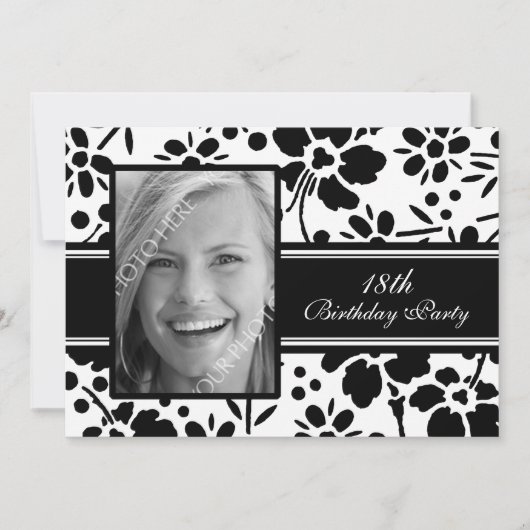 Foto 18. Geburtstagsparty Einladungen (Vorderseite)