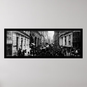 Foto 1902 der Beschränkungs-breiten Straßen-NY Poster