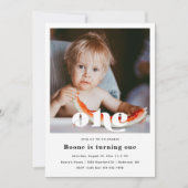 Foto 1. Geburtstag Einladung | Erster Geburtstag (Vorderseite)