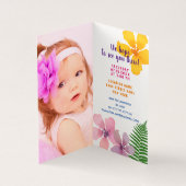 Foto 1. Geburtstag Luau Einladung (Innenseite)