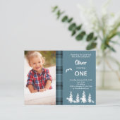 Foto 1. Geburtstagsgrauer Lumberjack Postkarte (Stehend Vorderseite)