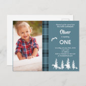 Foto 1. Geburtstagsgrauer Lumberjack Postkarte (Vorne/Hinten)