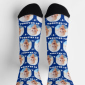 Foto #1 Großvater Sporty Blue Vatertag Socken (Oben)