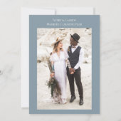 Foto 1. Hochzeitstag Einladung (Rückseite)