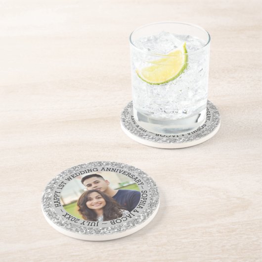 Foto 1 Jahr Getränkeuntersetzer (Seite)