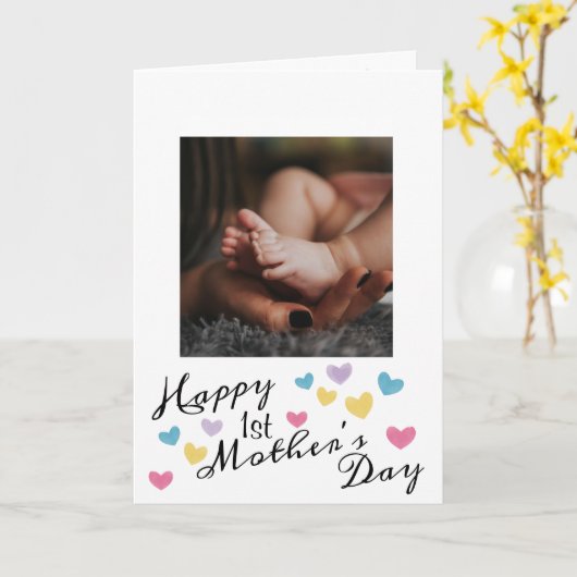 Foto 1. Muttertag Karte (Gelbe Blume)