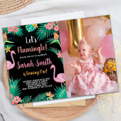 Foto 1. Rosa Flamingo Geburtstag Einladungen