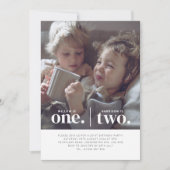 Foto 1. und 2. Gemeinsame Einladung zum Geburtstag (Vorderseite)