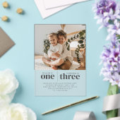 Foto 1. und 3. Geburtstag Acryleinladungen (In Situ (Hochzeit))