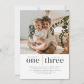 Foto 1. und 3. Geburtstag Einladung (Vorderseite)