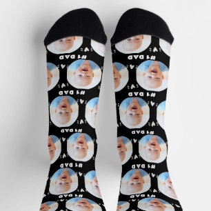 Foto #1 Vater Baby oder Child Vatertag Schwarz Socken