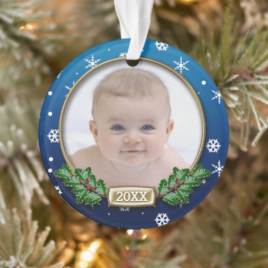 Foto | 1. Weihnachten für Kinder (blau) Ornament (Baum)