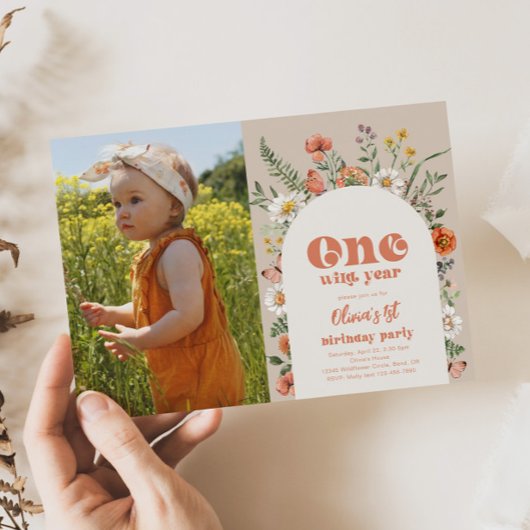 Foto 1 Wild Jahr Geburtstagseinladung Einladung