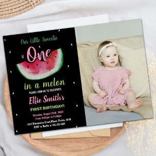 Foto 1st Black Watermelon Einladung zum Geburtstag