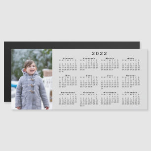 Foto 2022 Kalender auf Gray Magnet hinzufügen