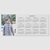 Foto 2022 Kalender auf Gray Magnet hinzufügen (Vorderseite)