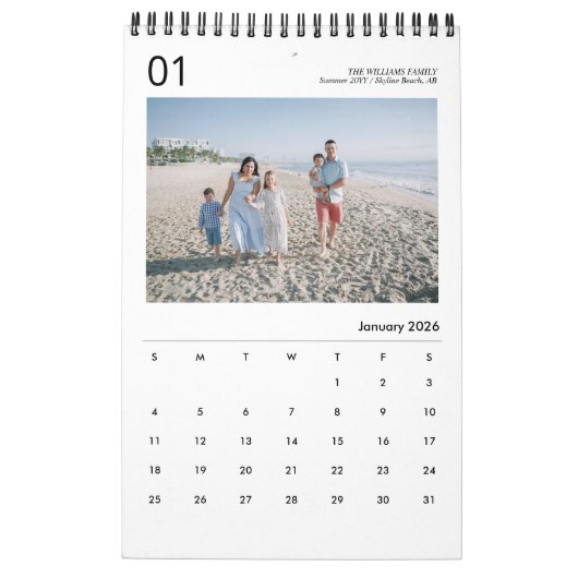 Foto 2023 - Modernes, benutzerdefiniertes  Kalender (Jan 2026)