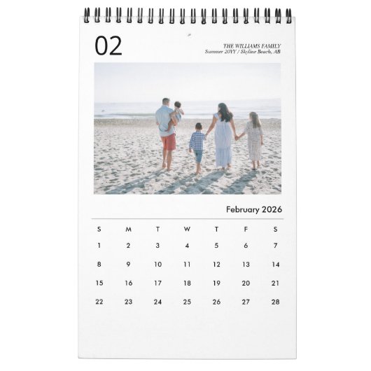 Foto 2023 - Modernes, benutzerdefiniertes  Kalender (Feb 2026)
