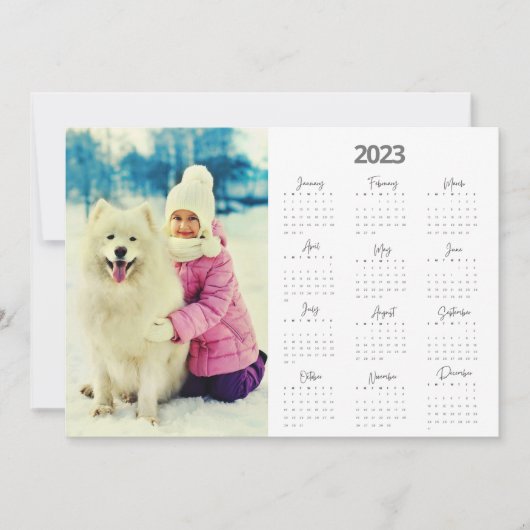 Foto 2023 Weihnachtsgrüße Feiertagskarte (Vorderseite)