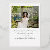 Foto 2024 Abschluss Gold Foil Ankündigung (Rückseite)