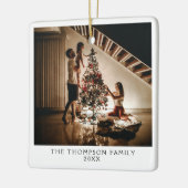 Foto 2024 auf beiden Seiten Weihnachten Keramikornament (Links)