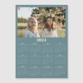 Foto 2024 Familienkalender Magnet Grün (Vorderseite)
