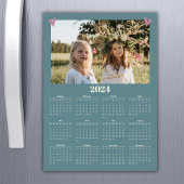Foto 2024 Familienkalender Magnet Grün