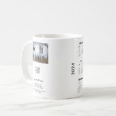 Foto 2024 Kalender für benutzerdefinierte Logos hi Kaffeetasse (Vorderseite Links)
