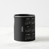 Foto 2024 Kalender für benutzerdefinierte Logos hi Tasse (Zentrum)